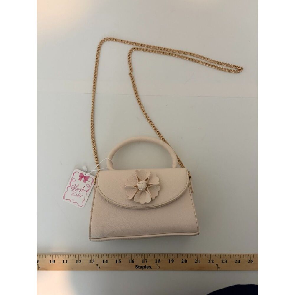 Blush Kiss Small crossbody purse pinkish/cream NEW